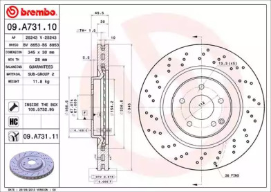 Тормозной диск BRECO BS 8853