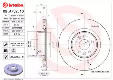 Тормозной диск BRECO BV 9037