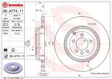 Тормозной диск BRECO BV 9097