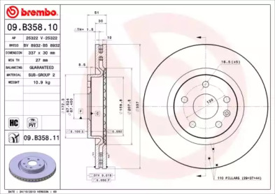 Тормозной диск BRECO BS 8932