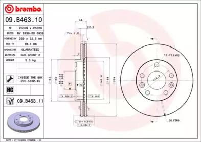 Тормозной диск BRECO BS 8939