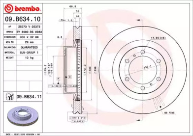 Тормозной диск BRECO BV 8983