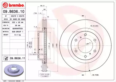 Тормозной диск BRECO BV 8985