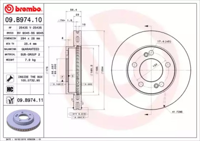 Тормозной диск BRECO BS 9045