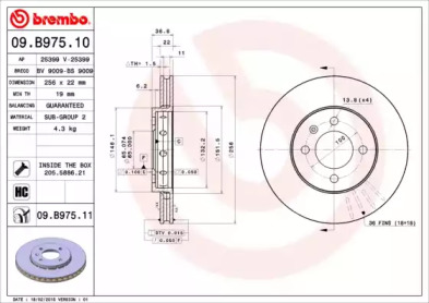 Тормозной диск BRECO BV 9009