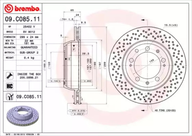 Тормозной диск BRECO BV 9012