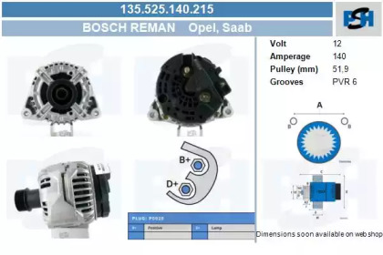 Генератор CV PSH 135.525.140.215