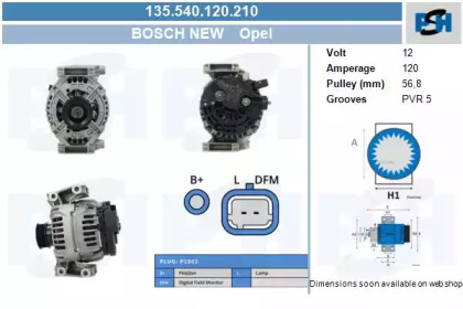 Генератор CV PSH 135.540.120.210