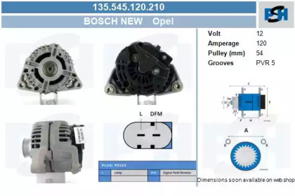 Генератор CV PSH 135.545.120.210