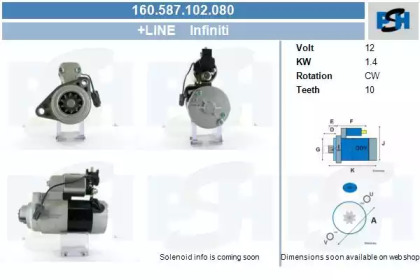 Стартер CV PSH 160.587.102.080