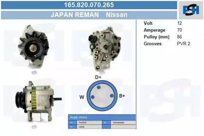 Генератор CV PSH 165.820.070.265