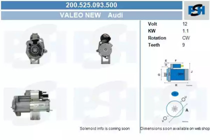 Стартер CV PSH 200.525.093.500