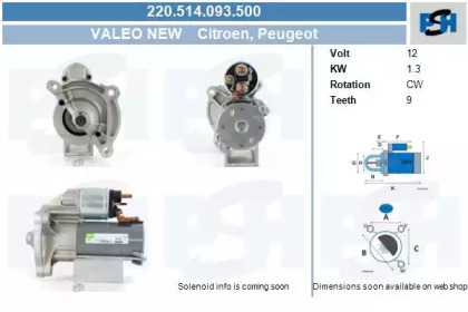 Стартер CV PSH 220.514.093.500