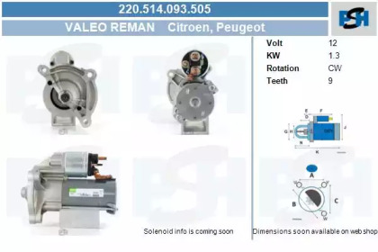 Стартер CV PSH 220.514.093.505