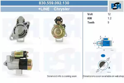 Стартер CV PSH 830.559.092.130