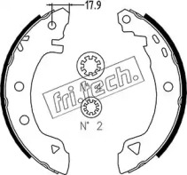 Комлект тормозных накладок fri.tech. 1004.007