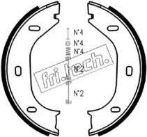 Комлект тормозных накладок fri.tech. 1019.021K