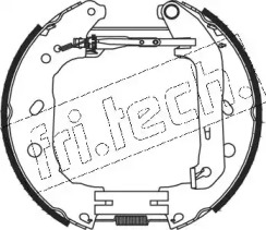 Комлект тормозных накладок fri.tech. 15393