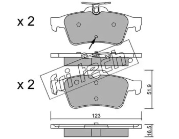 Комплект тормозных колодок fri.tech. 346.2