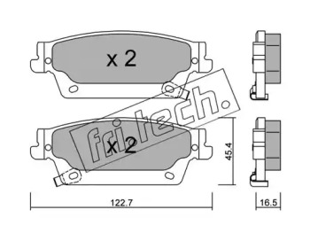 Комплект тормозных колодок fri.tech. 717.0