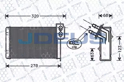 Теплообменник JDEUS M-223086A