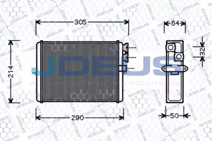 Теплообменник JDEUS M-231053A