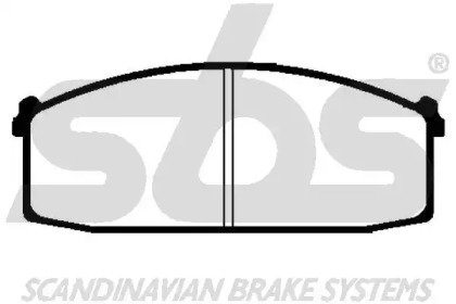 Комплект тормозных колодок sbs 1501222211