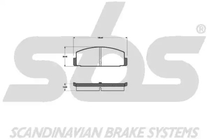 Комплект тормозных колодок sbs 1501223014