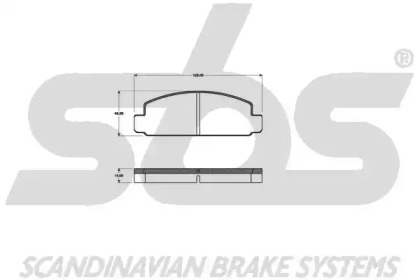 Комплект тормозных колодок sbs 1501223226