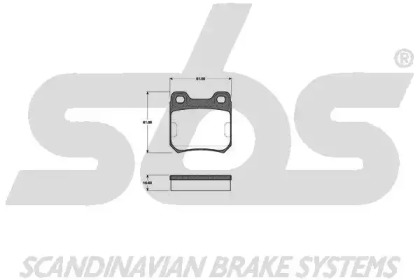Комплект тормозных колодок sbs 1501223603