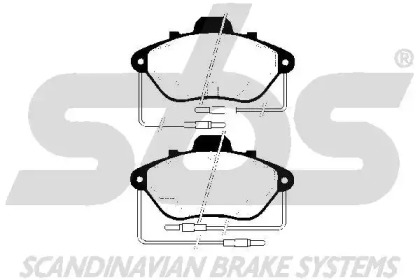 Комплект тормозных колодок sbs 1501223718