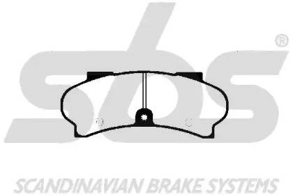 Комплект тормозных колодок sbs 1501223723