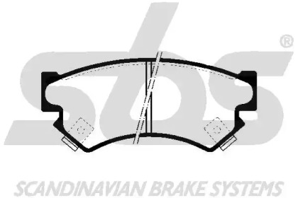 Комплект тормозных колодок sbs 1501224407