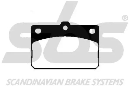 Комплект тормозных колодок sbs 1501224501