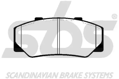 Комплект тормозных колодок sbs 1501224805