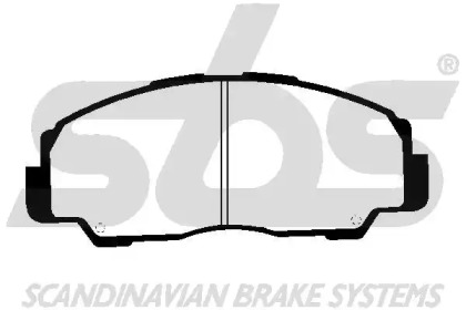 Комплект тормозных колодок sbs 1501225106