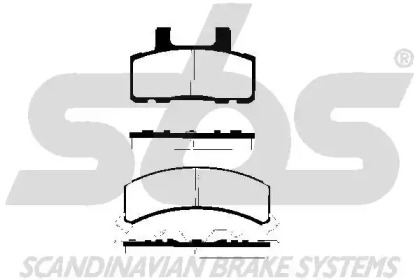 Комплект тормозных колодок sbs 1501229210