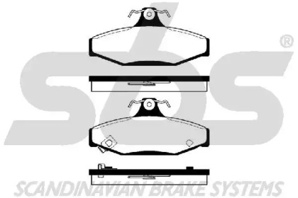 Комплект тормозных колодок sbs 1501229214