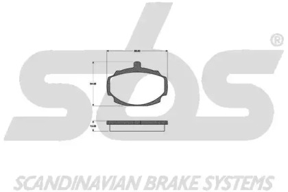 Комплект тормозных колодок sbs 1501229916
