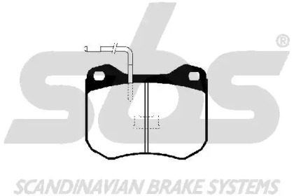 Комплект тормозных колодок sbs 1501229938