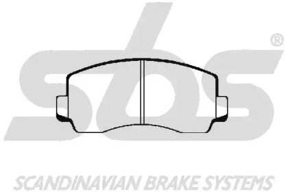 Комплект тормозных колодок sbs 1501229942