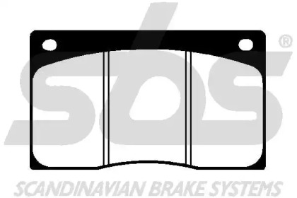 Комплект тормозных колодок sbs 1501229944