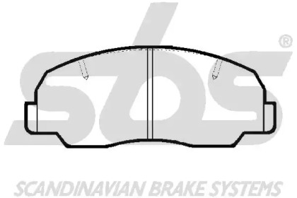 Комплект тормозных колодок sbs 1501229948