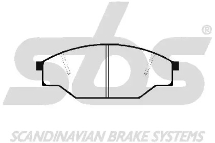 Комплект тормозных колодок sbs 1501229963