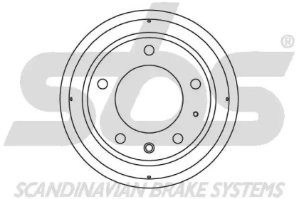 Тормозный барабан sbs 1825251212