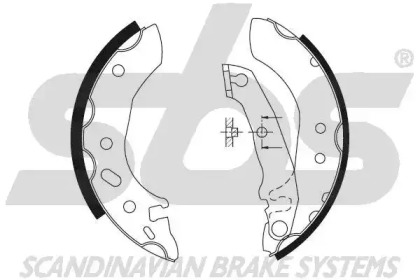 Комлект тормозных накладок sbs 18492725535