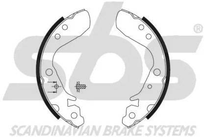 Комлект тормозных накладок sbs 18492726718