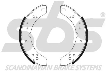 Комлект тормозных накладок sbs 18492740021