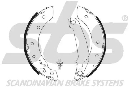 Комлект тормозных накладок sbs 18492748516