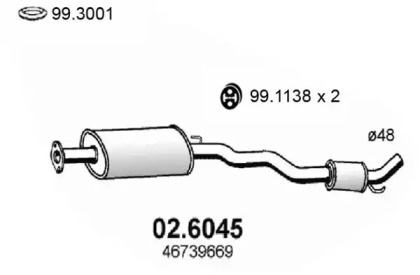 Амортизатор ASSO 02.6045